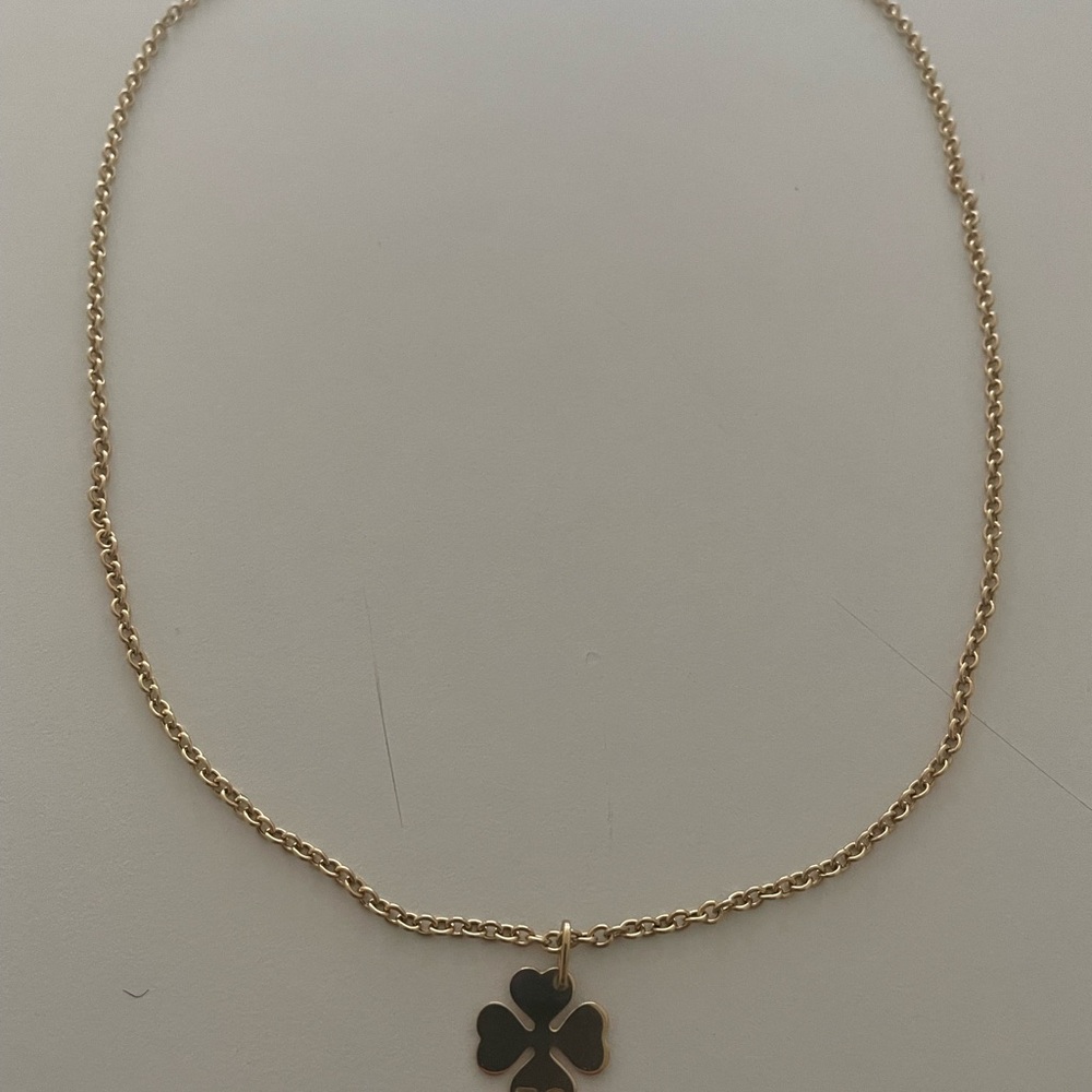 14k GOLD CHAIN (18) & 18K GOLD PENDANT CHARM 18 MM